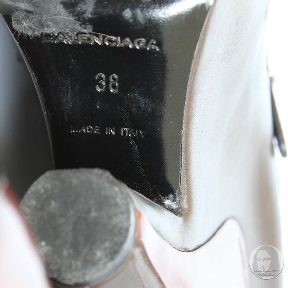 Balenciaga Platforms Nicolas Ghesquière Mary Jane Leather Heels F/W 2006 Sz 38 - Picture 8 of 10